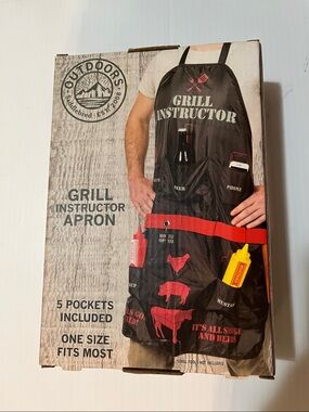 SADDLEBRED OUTDOORS Grill Instructor Apron NWT